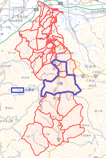 砥部町地図