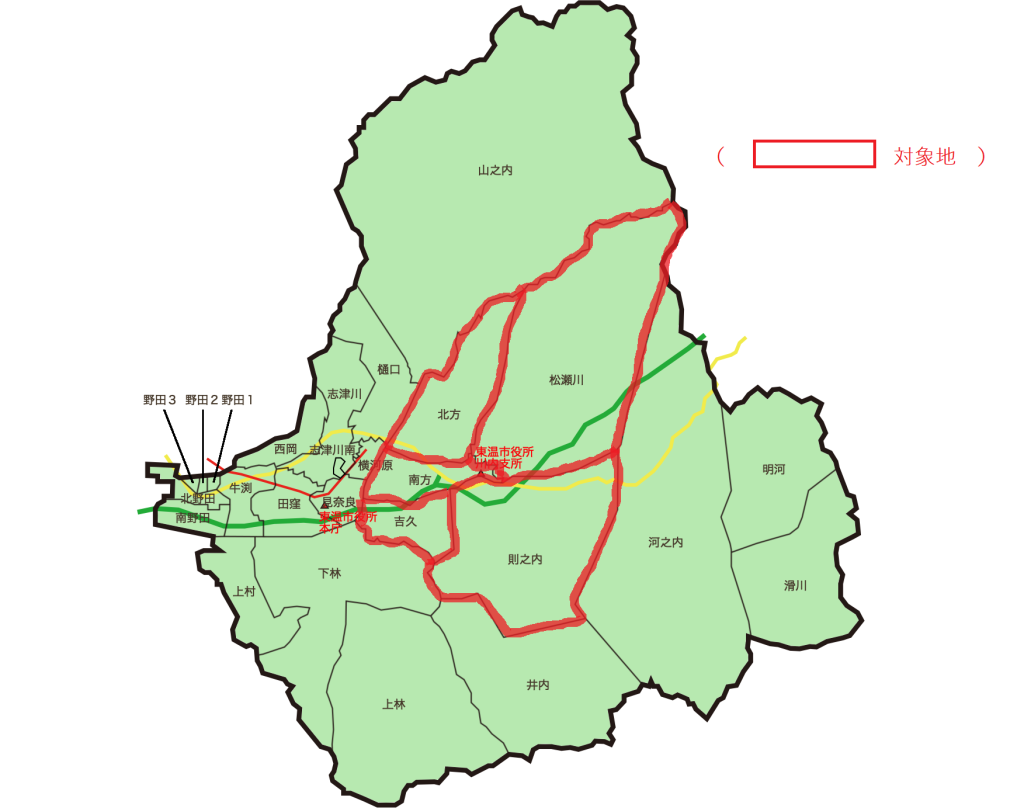 東温市地図
